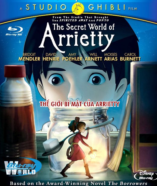 B2505.The Secret World of Arrietty - Thế Giới Bí Mật Của Arrietty 2D25G (DTS-HD 5.1) Studio Ghibli